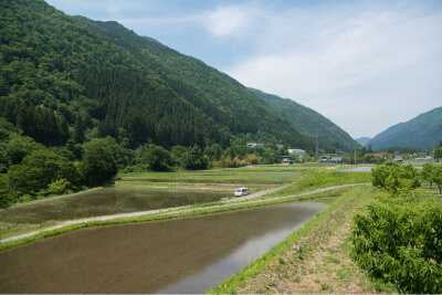 飛騨清美の田園風景