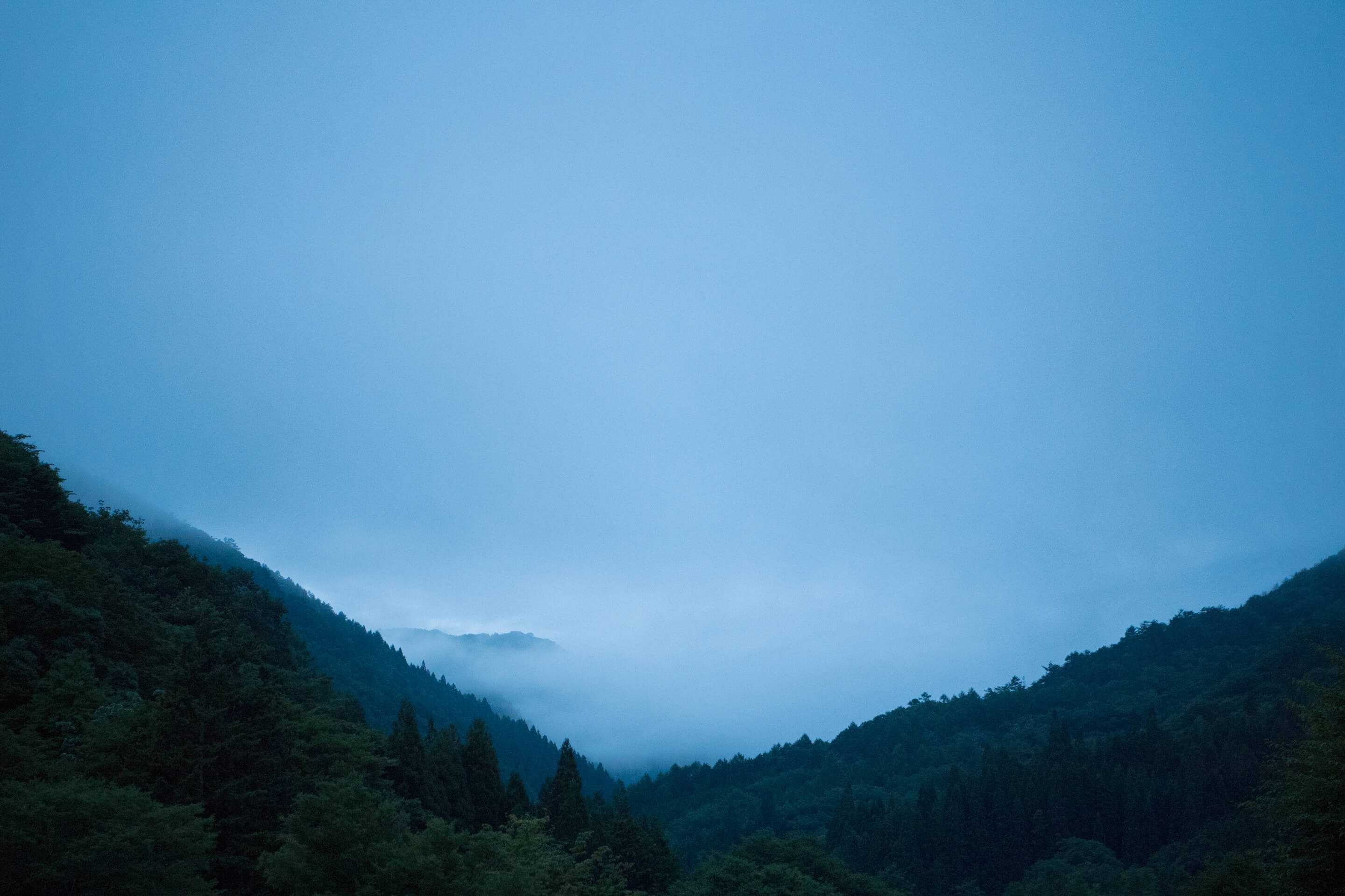 西ウレ峠の明け方